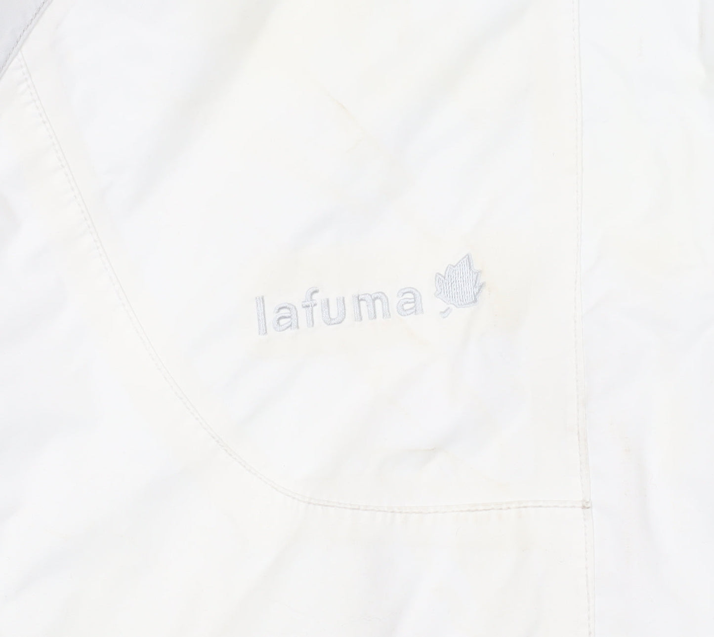 Lafuma Women's White Ski Jacket L Hooded Outdoor