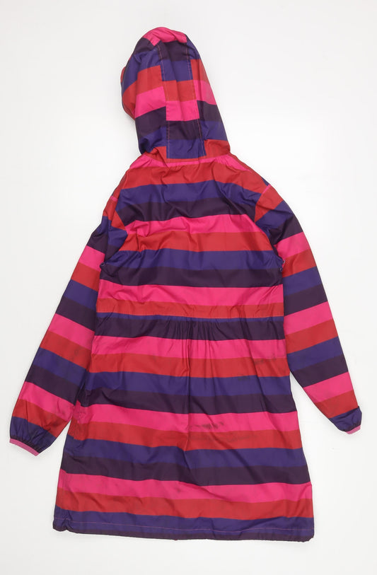 Regatta Girls Multicoloured Striped Parka Jacket 11-12 Years