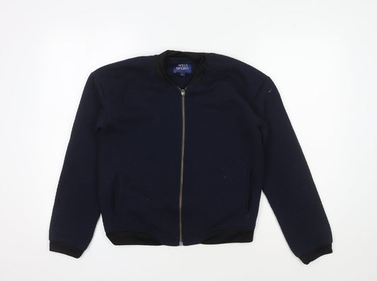 Wills Sport Blue Bomber Jacket Men's Size S Casual