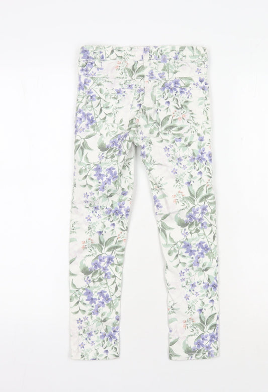 Next Girls Multicoloured Floral Jeggings 7 Years Slim Fit