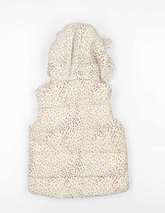 H&M Girls' Multicoloured Puffer Jacket, 12-18M