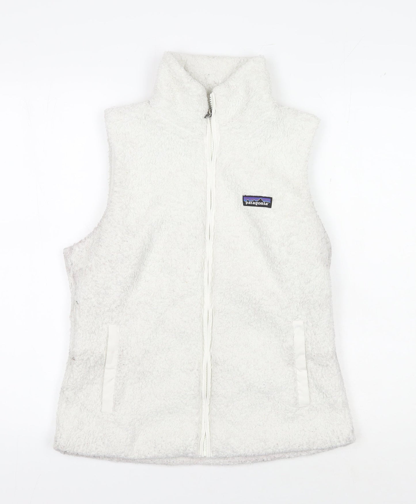 Patagonia Women's White Fleece Waistcoat M Outdoor