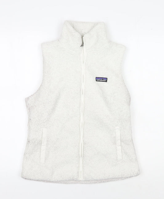 Patagonia Women's White Fleece Waistcoat M Outdoor