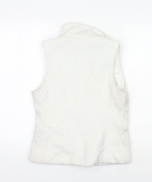 Patagonia Women's White Fleece Waistcoat M Outdoor