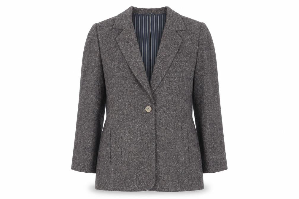 Country Casuals Women's Brown Silk Blazer Size 10
