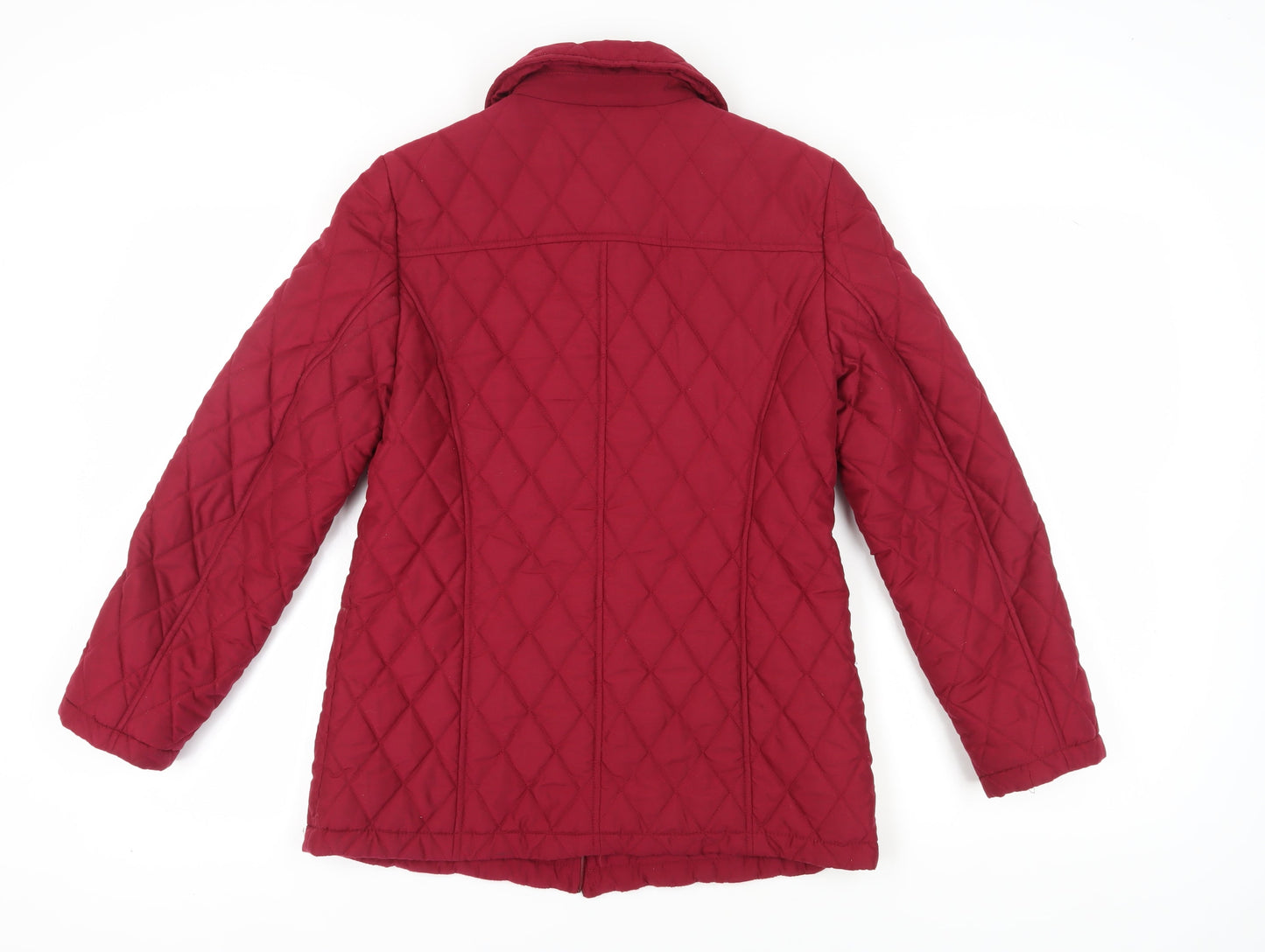 Marks and Spencer Women's Red Quilted Jacket Size 8