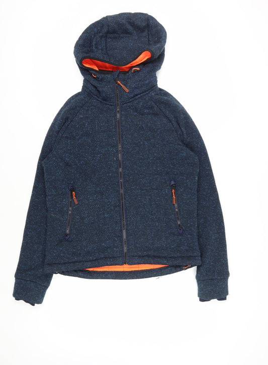 Superdry Men's Blue Hooded Basic Jacket M