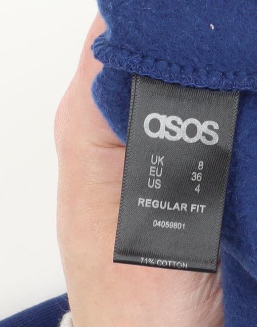ASOS Blue Women's Sweatshirt Size 8 Pullover Casual