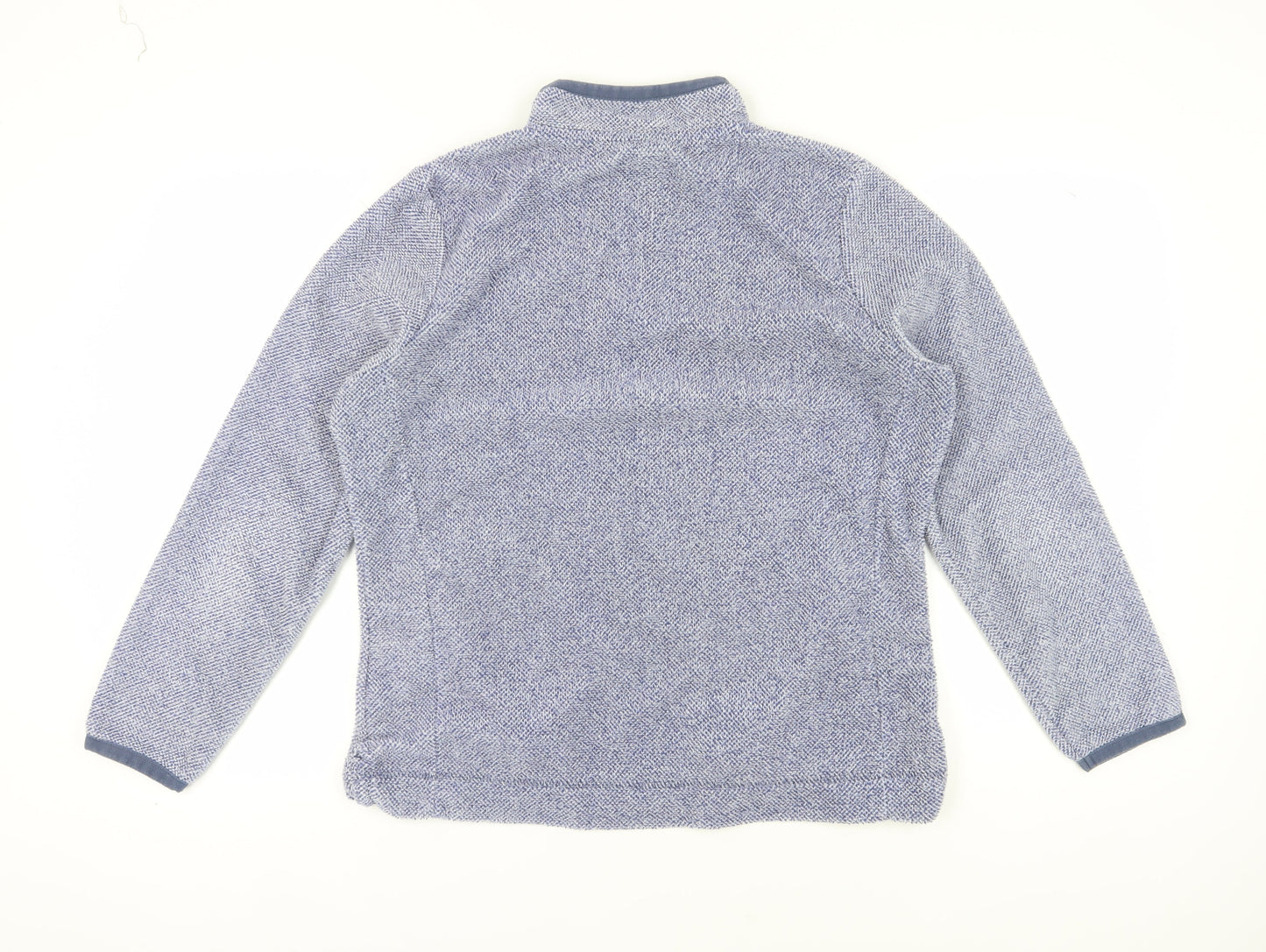 Weird Fish Women's Blue 1/4 Zip Sweatshirt Size 16