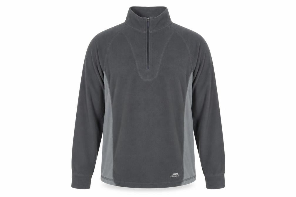 Trespass Mens Grey 1/4 Zip Fleece Sweatshirt M