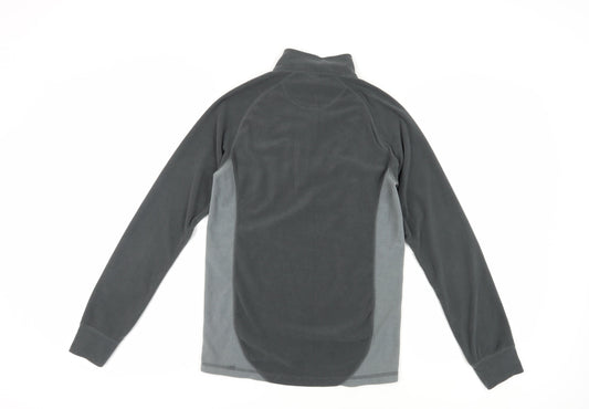 Trespass Unisex Grey 1/4 Zip Fleece Sweatshirt M