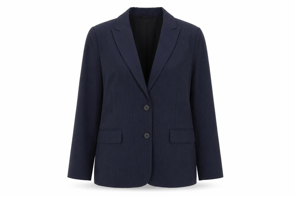 Marks & Spencer Women's Black Pinstripe Blazer Size 14