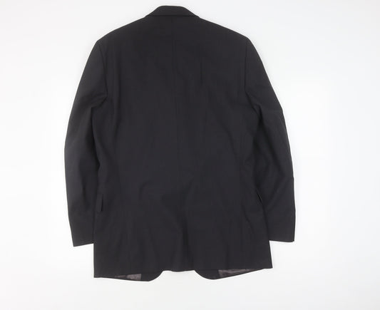 Van Gils Men's Black Blazer 36R Single-Breasted