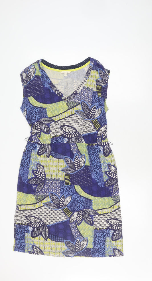 White Stuff Women's Multicoloured Patchwork Dress, Size 12