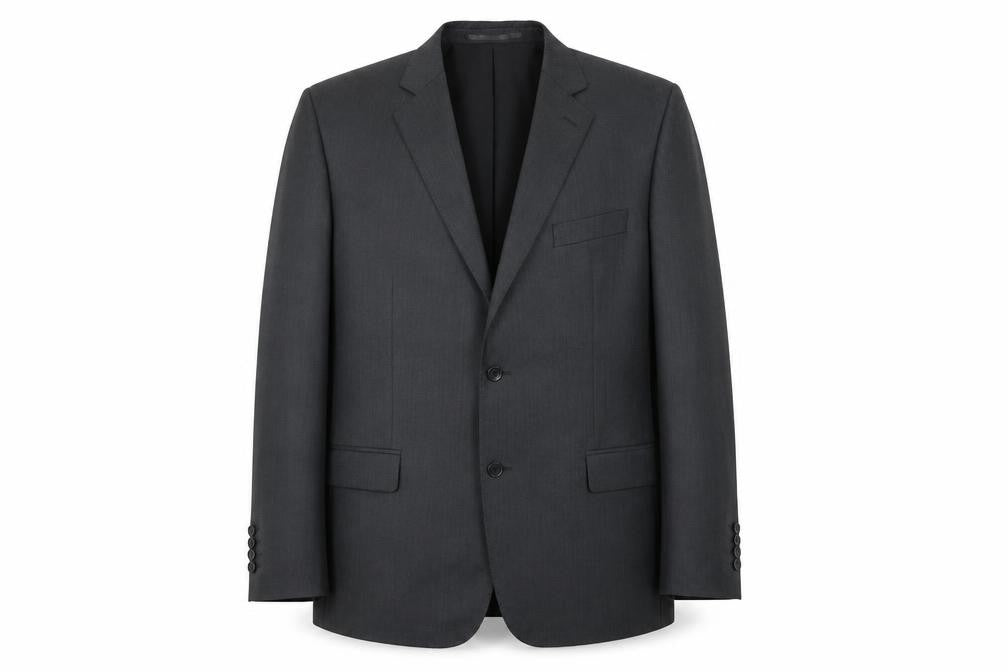 Mens 46 Chest Regular Magee Grey Two-Button Suit Jacket