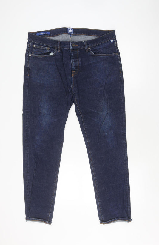 Pretty Green Blue Straight Jeans - Unisex, Size L