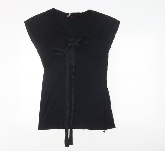 Ted Baker Women's Black Wrap Blouse Size 12