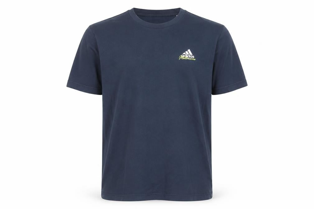 Mens UK Size M adidas Blue  Polyester Blend T-Shirt