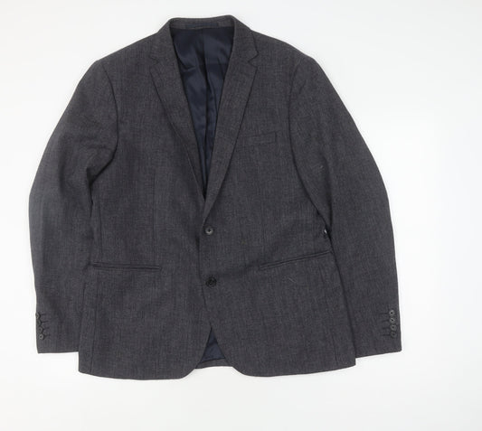 Jasper Conran Grey Men's Blazer, Size 42, Regular Fit