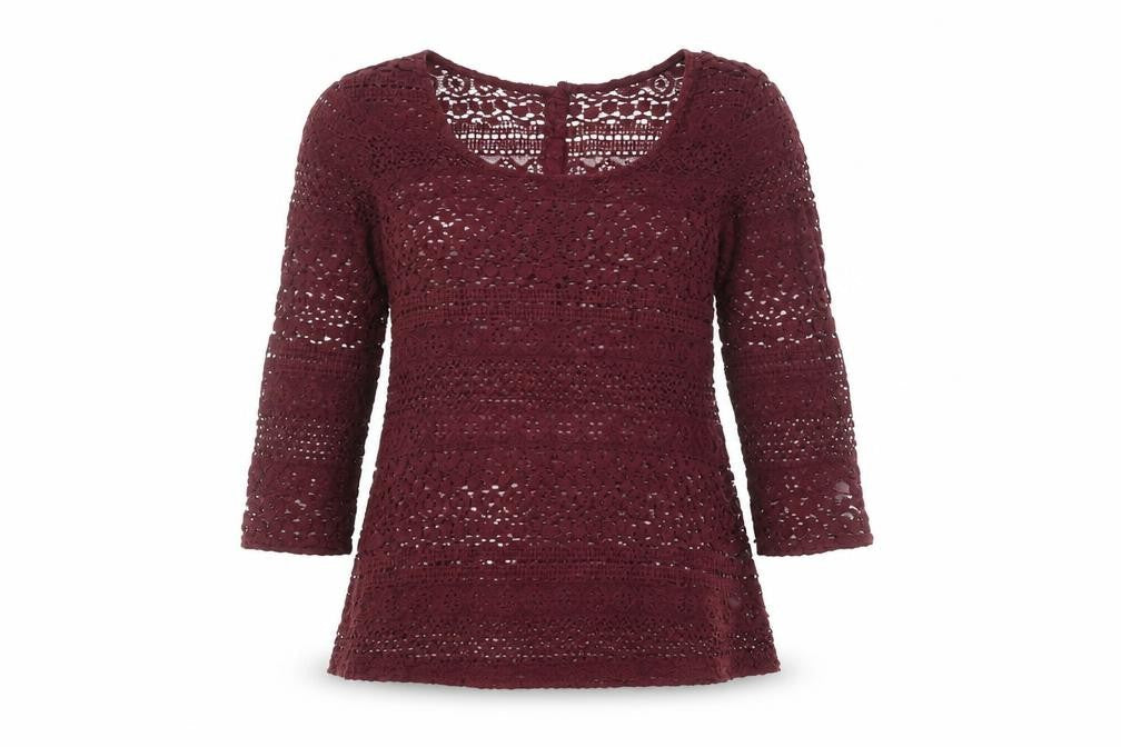 Womens UK Size 6 FatFace Red Cotton Blend Blouse