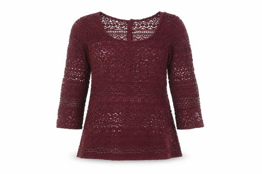 Womens UK Size 6 FatFace Red Cotton Blend Blouse