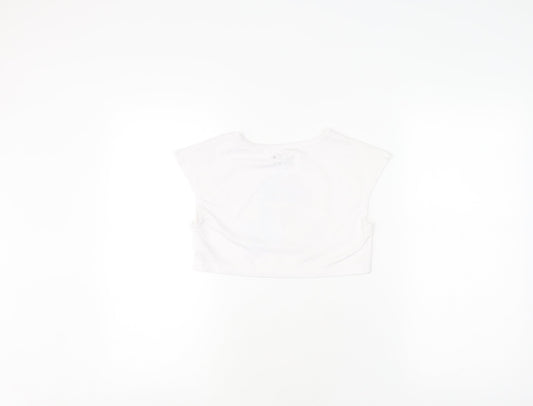 Disney Frozen II Cropped White T-Shirt for Girls 2-3 Years