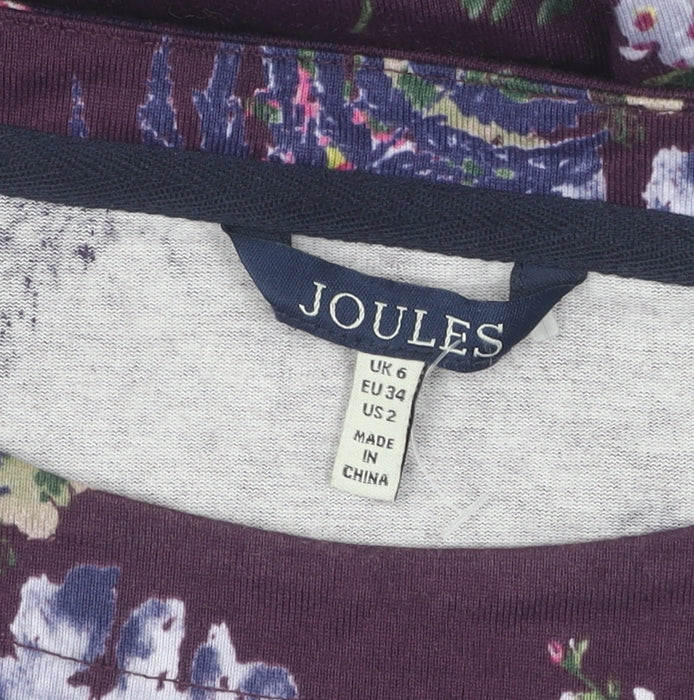 Joules Women's Multicoloured Floral Tunic Blouse Size 6