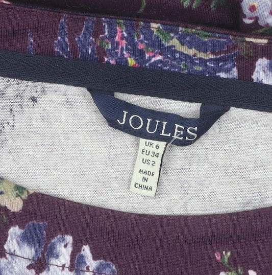Joules Women's Multicoloured Floral Tunic Blouse Size 6