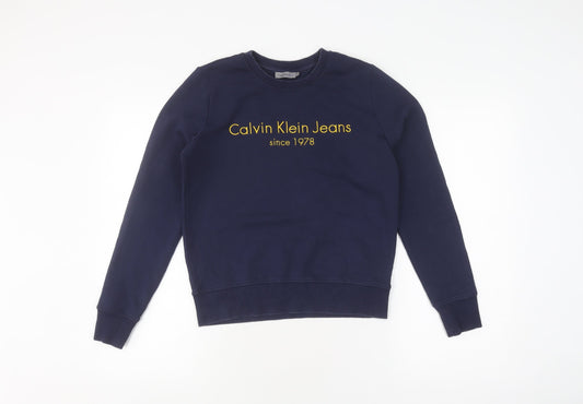 Calvin Klein Kids Blue XS Pullover Sweatshirt