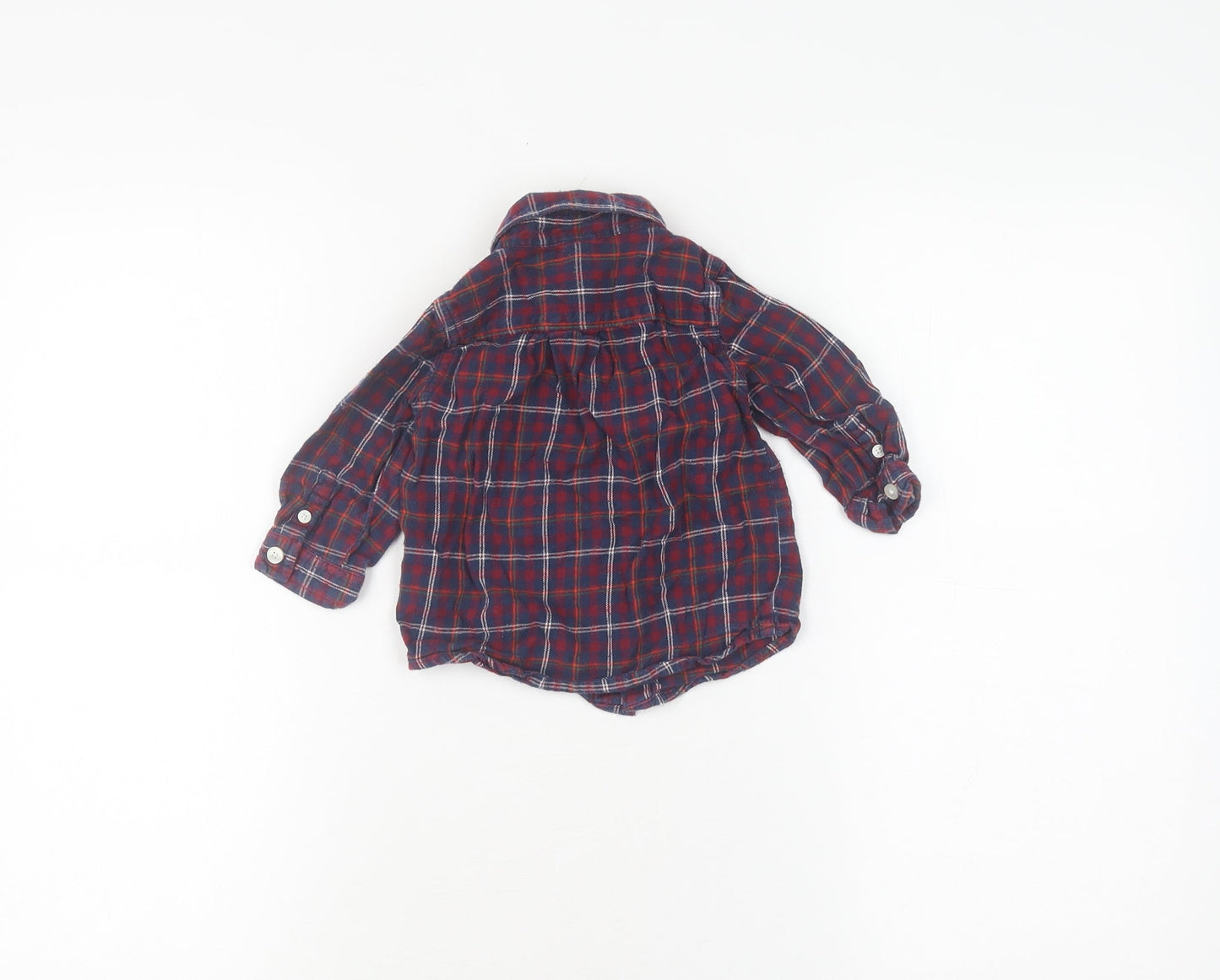 Gap Unisex Multicoloured Plaid Shirt Jacket 6-9 Months
