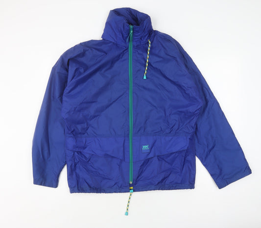 Helly Hansen Unisex Kids Blue Rain Coat XS Waterproof