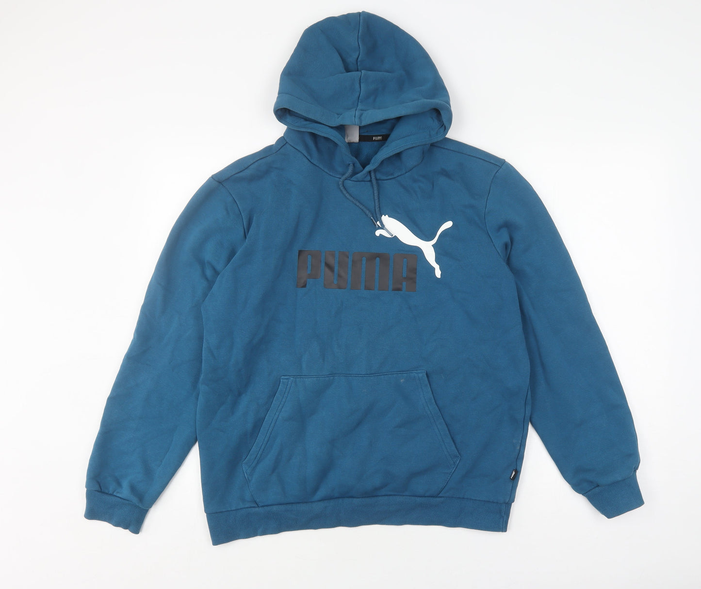 Puma Men's Blue Hoodie M Pullover with Logo