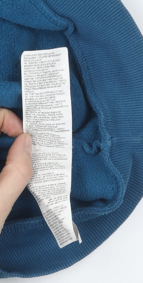 Puma Men's Blue Hoodie M Pullover with Logo