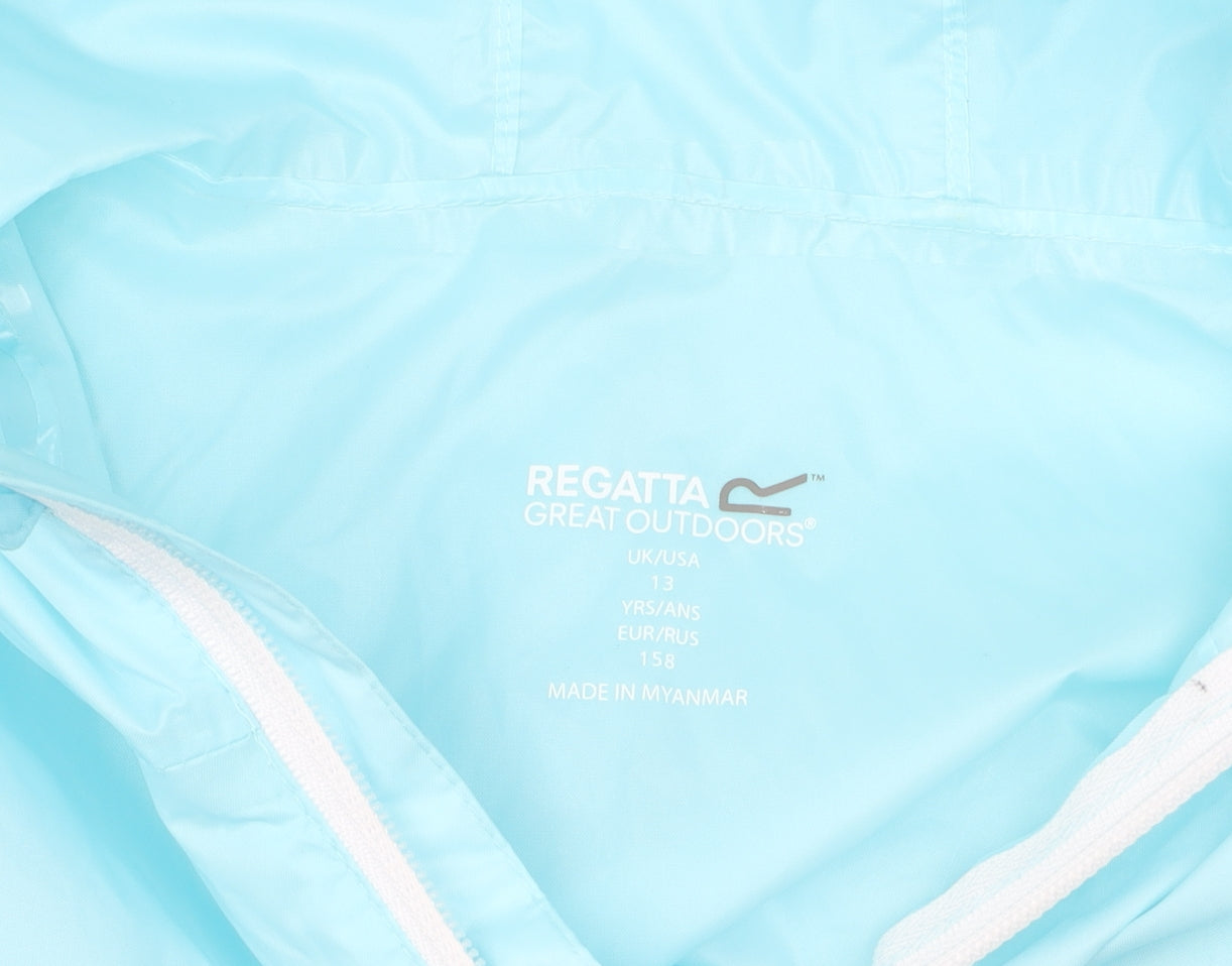 Regatta Boys Blue Waterproof Windbreaker Jacket 13 Years