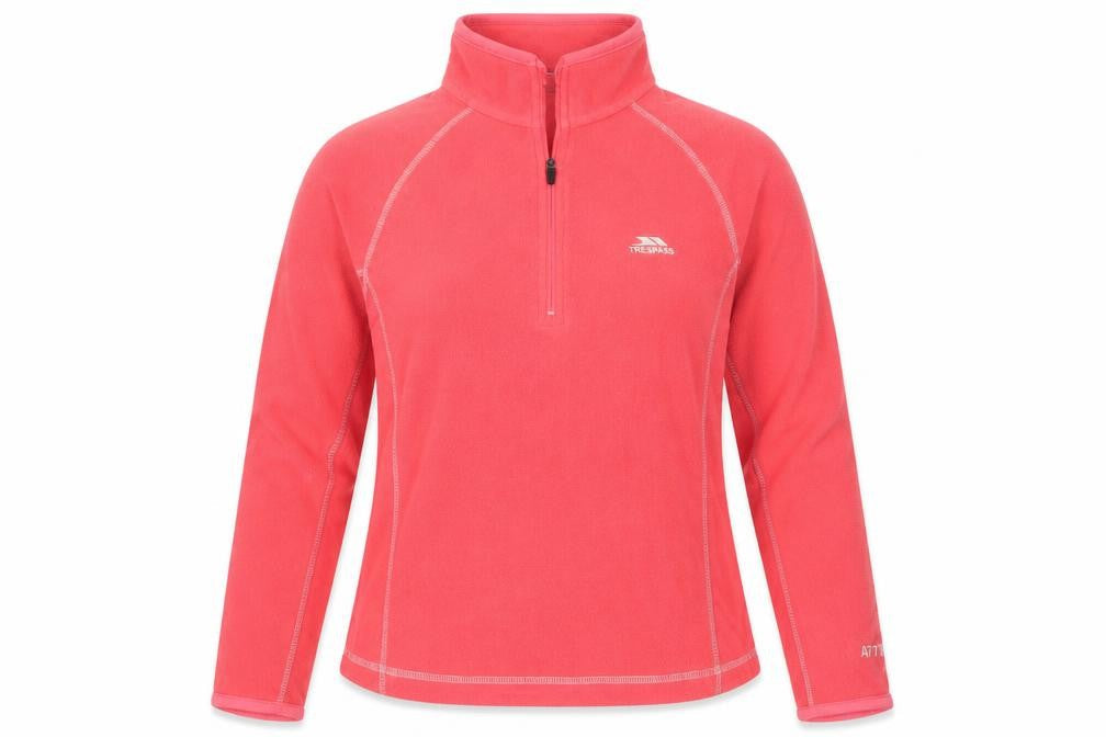 Womens UK S Regular Trespass Pink Pullover Hoodie