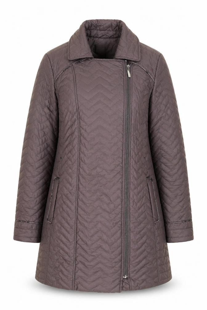 BHS Women’s Petite Brown Quilted Jacket Size 14