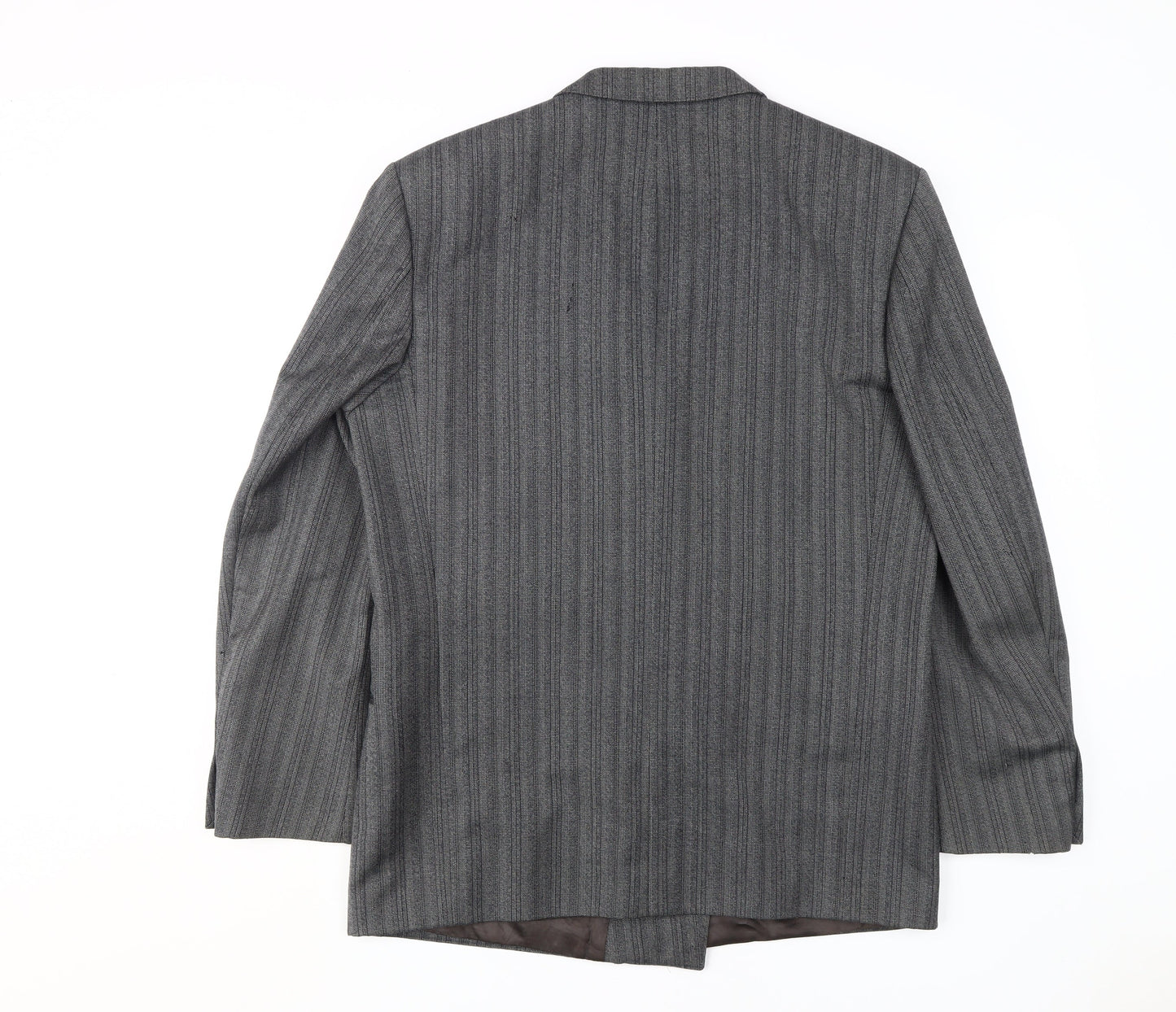 Givenchy Men's Grey Striped Blazer, Size 40, Classic Style