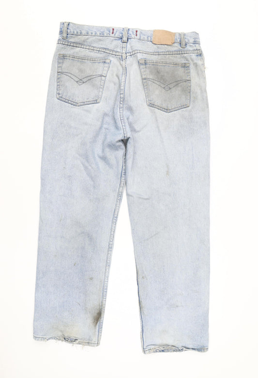 Silverstripe Men's Light Blue Straight Jeans 36W 30L