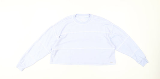 Hollister Women's Blue XS Cropped Jumper