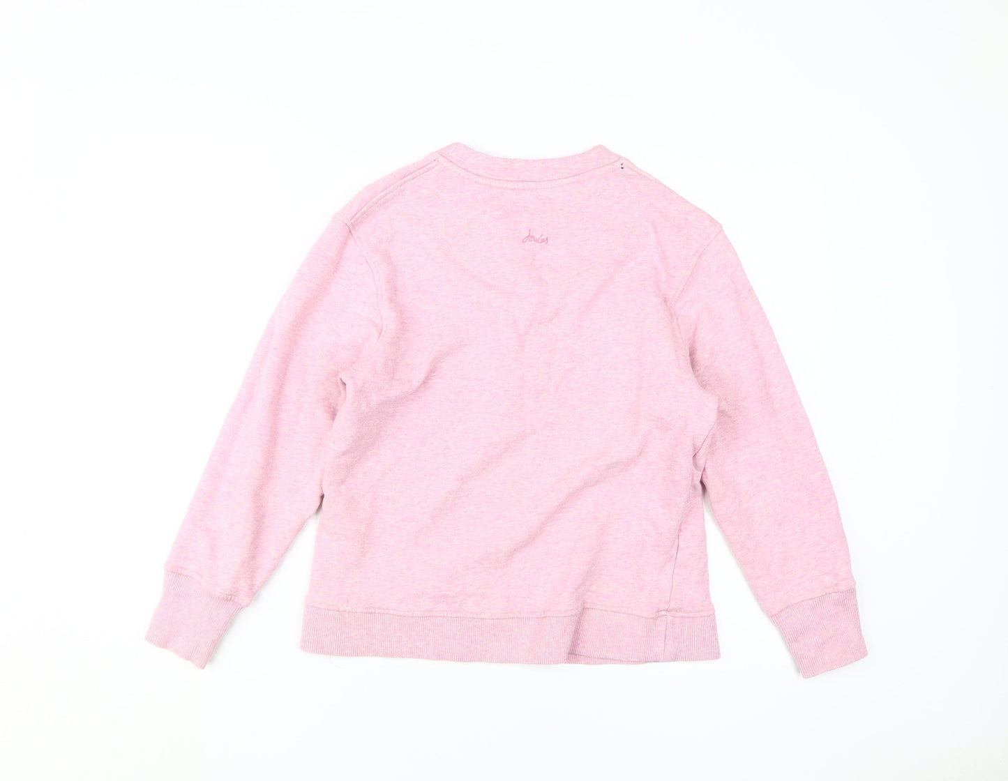 Joules Women's Pink Cotton Henley Sweatshirt UK 8