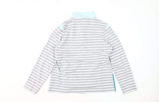 Cotton Traders Women's Striped Pullover Sweatshirt Size 10