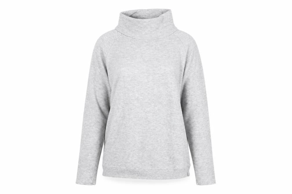 Gap Women's Grey High Neck Lightweight Sweatshirt - S