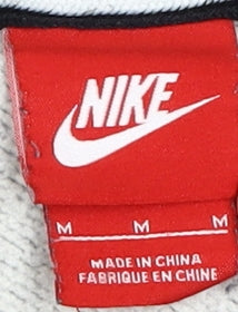 Nike Men's Grey Logo Sweatshirt M Pullover Stylish