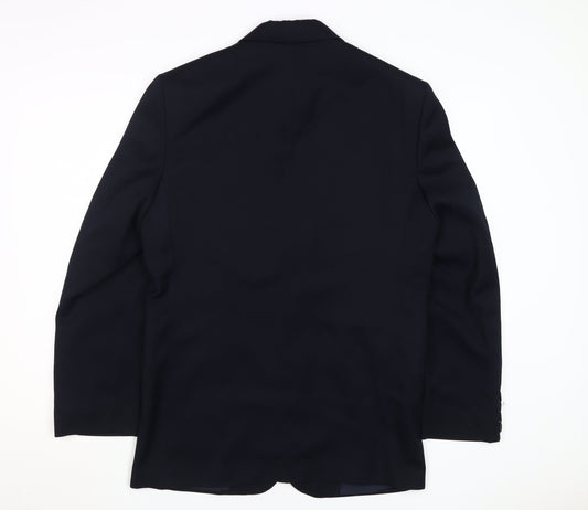 Detail Men's Black Blazer 36R Jacket Formal