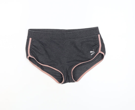 Puma Women's Black Slim Fit Activewear Shorts M