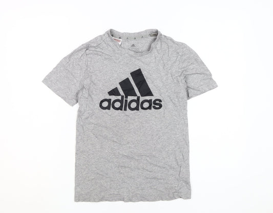 Adidas Boys Grey T-Shirt - Size 13-14 Years