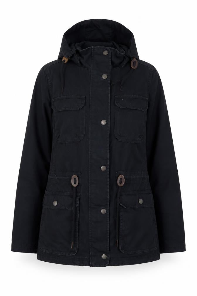 Womens UK Size 10 Regular FatFace Blue Cotton Jacket