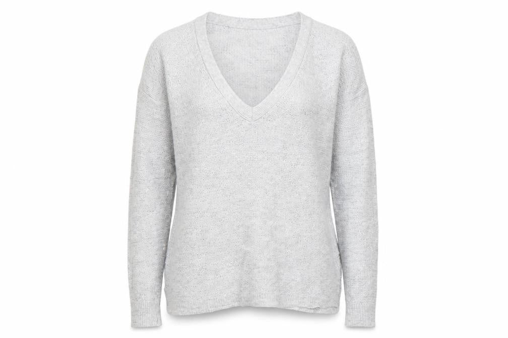 Womens UK XS Regular Banana Republic Grey Pullover Open-Knit