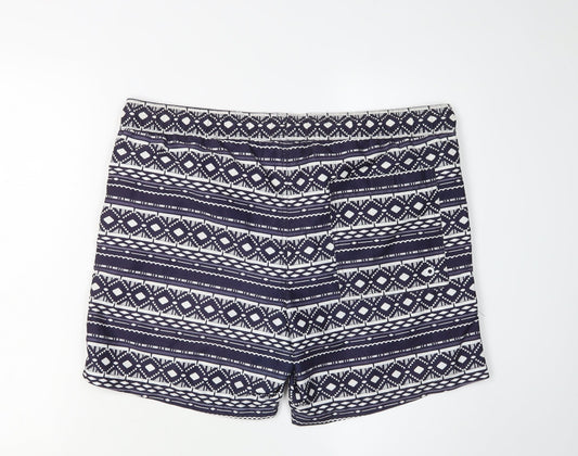 SoulCal Men’s Multicoloured Geometric Athletic Shorts M