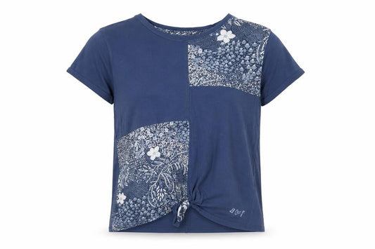 Abercrombie & Fitch Kids Girls Blue Floral T-Shirt, Size 10, Excellent Condition